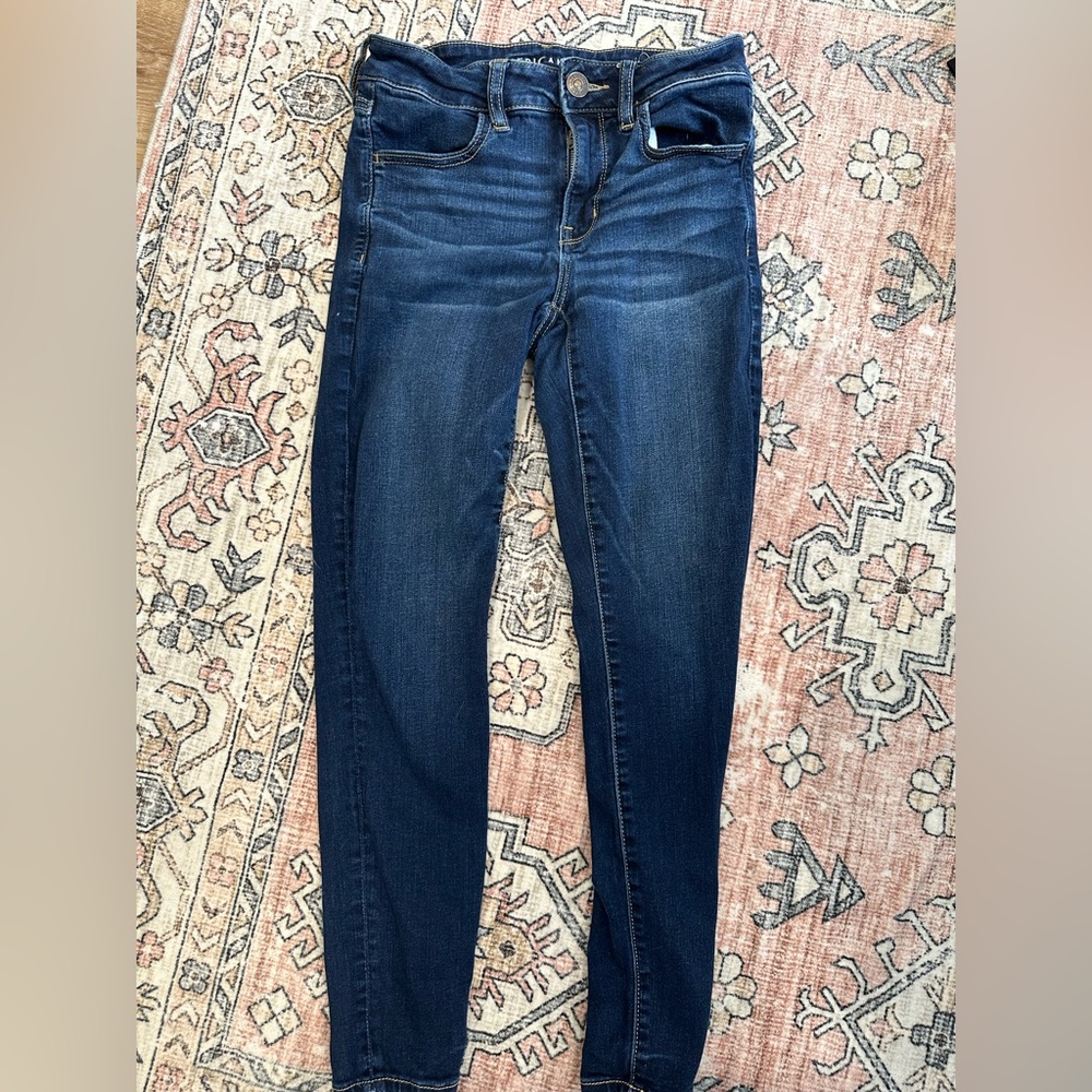 American Eagle Outfitters Blue Skinny Jeans